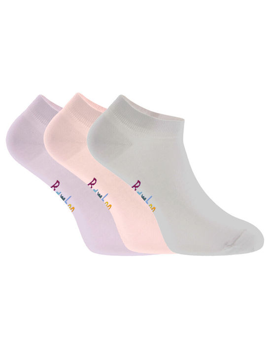 Walk Kids' Ankle Socks Pink, Lilac, Grey 3 Pairs