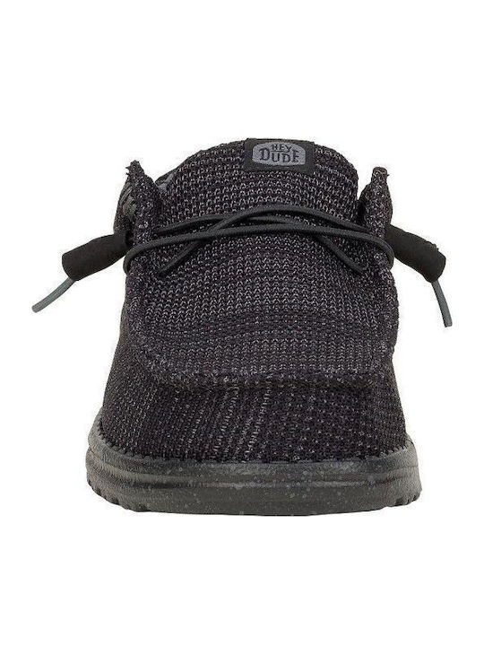 Wally Stretch Sox Ανδρικά Μοκασίνια σε Μαύρο Χρώμα