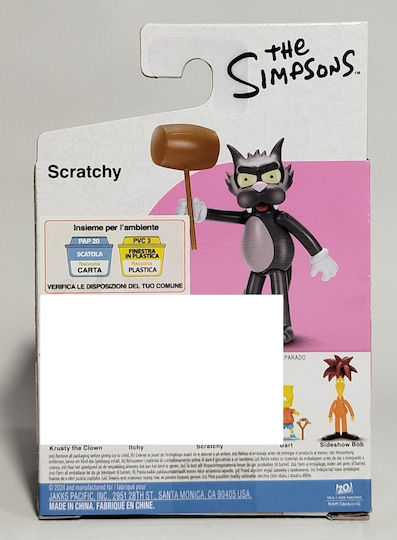 Jakks Pacific Miniature Toy Simpsons Scratchy Cat Scratchy the Cat 6.35cm
