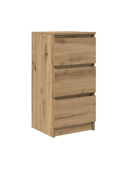 Drawers Storage Wooden L37.5xW35xH76cm