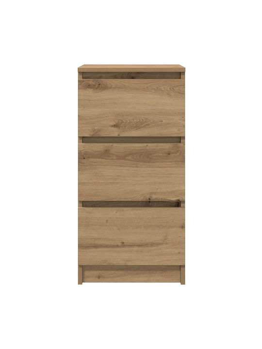 Drawers Storage Wooden L37.5xW35xH76cm