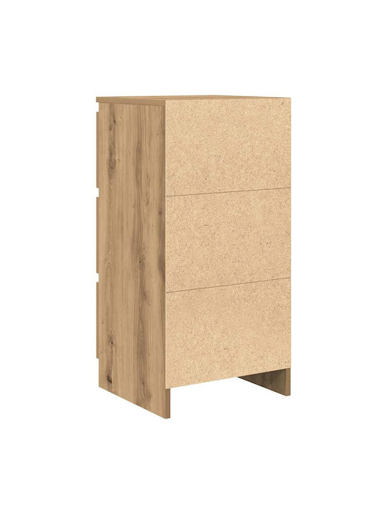 Drawers Storage Wooden L37.5xW35xH76cm