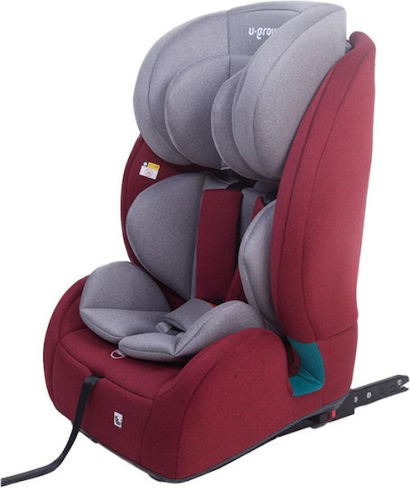 U-Grow Καθισματάκι Αυτοκινήτου i-Size με Isofix Κόκκινο 9-36 kg