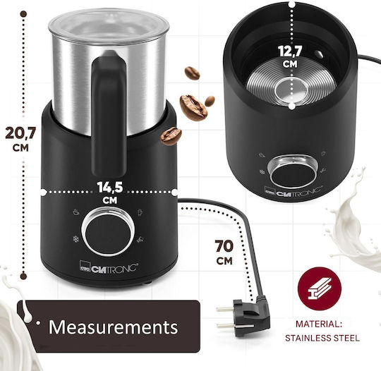 Clatronic Device for Hot & Cold Milk Froth with Non-stick Coating 750ml