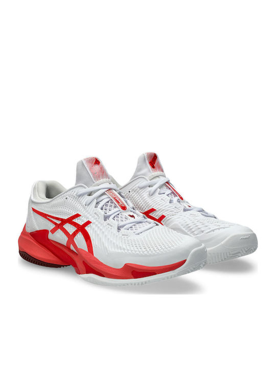 ASICS Court FF 3 Novak Men's Tennis Shoes for Clay Courts White