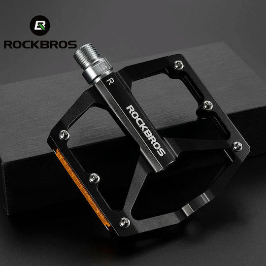 Rockbros Flat Bicycle Pedals Gray