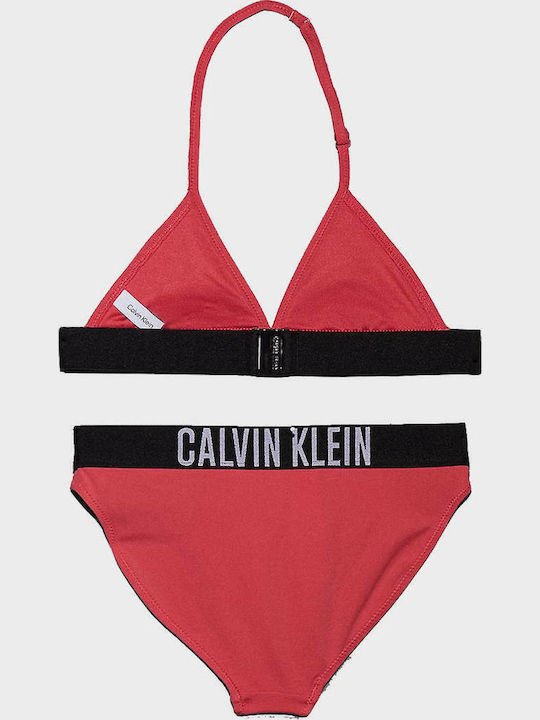 Calvin Klein Παιδικό Μαγιό Μπικίνι Light Red