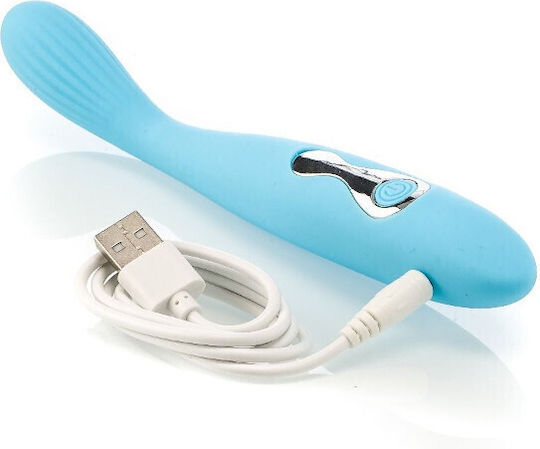 Zenn Smooth Vibrator G-Spot 18.5cm Albastru deschis