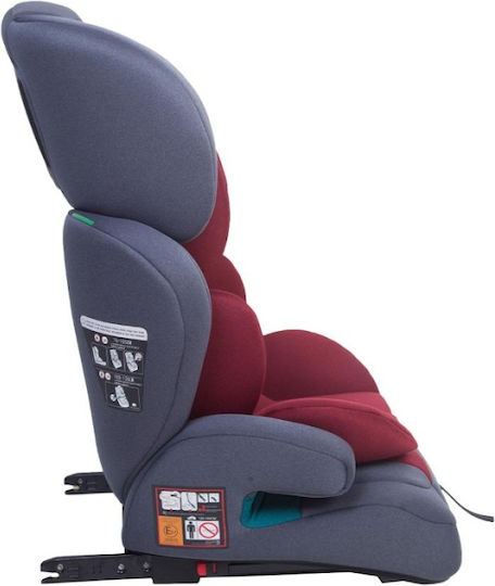 U-Grow Детско Столче за Кола i-Размер с Isofix Червен 9-36 кг