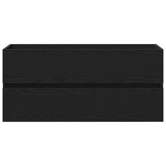 vidaXL Countertop without Sink L100xW38.5xH45cm Black Oak