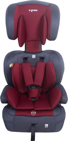 U-Grow Детско Столче за Кола i-Размер с Isofix Червен 9-36 кг