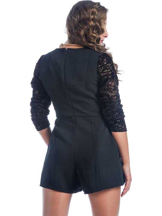 Women's One-piece Shorts Black