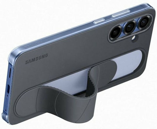 Samsung Standing Grip Umschlag Rückseite Silikon Schwarz (Galaxy S25+)