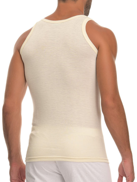 Men's Undershirt Sleeveless Ecru