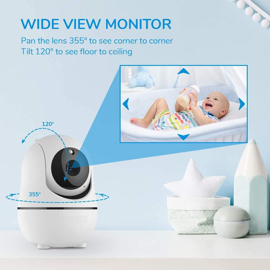 Baby Roko Ασύρματη Ενδοεπικοινωνία Μωρού με Αμφίδρομη Επικοινωνία & Νανουρίσματα