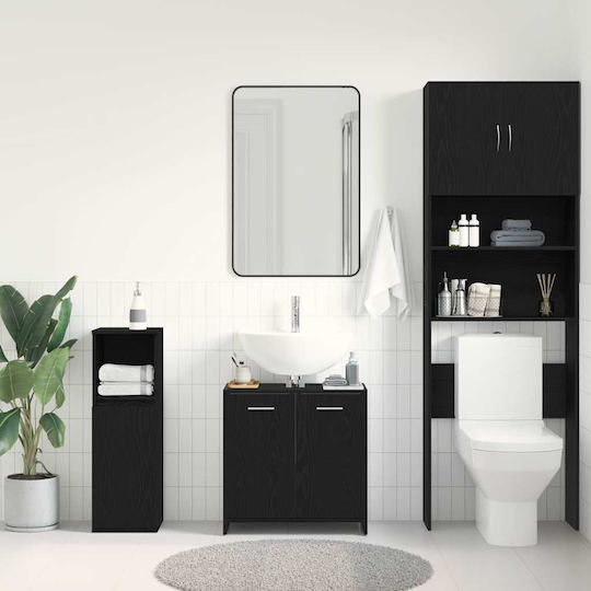 vidaXL Countertop without Sink L60xW33xH60cm Black Oak