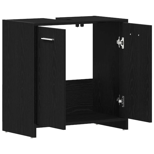 vidaXL Countertop without Sink L60xW33xH60cm Black Oak
