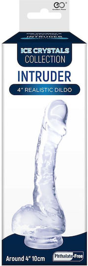 Nanma Ρεαλιστικό Dildo με Όρχεις και Βεντούζα Διάφανο 10cm