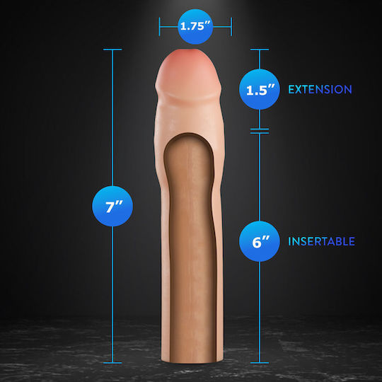 Blush Plus Dildo Ροζ 15.2cm