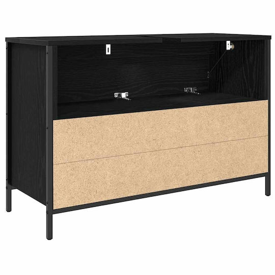 vidaXL Πάγκος χωρίς Νιπτήρα Μ90xΒ34.5xΥ60cm Μαύρη Δρυς
