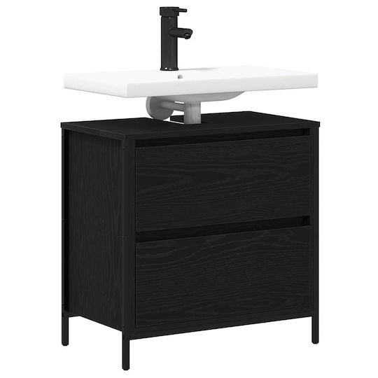 vidaXL Countertop without Sink L60xW34.5xH60cm Black Oak, Black
