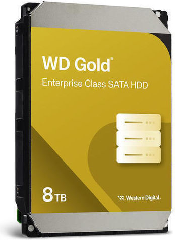 Western Digital Gold 8TB HDD Hard Drive 3.5" SATA III 7200rpm with 256MB Cache for NAS / Server WD8005FRYZ