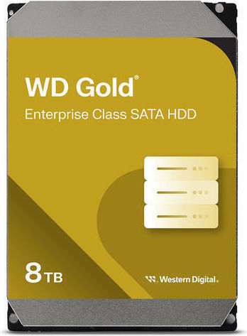 Western Digital Gold 8TB HDD Hard Drive 3.5" SATA III 7200rpm with 256MB Cache for NAS / Server WD8005FRYZ