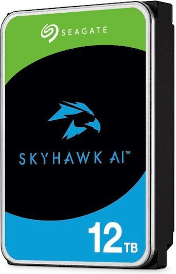 Seagate SkyHawk AI 12TB HDD Σκληρός Δίσκος 3.5" SATA III 7200rpm με 512MB Cache για Server ST12000VE003