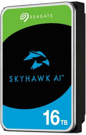 Seagate SkyHawk AI 16TB HDD Σκληρός Δίσκος 3.5" SATA III 7200rpm για Server ST16000VE004