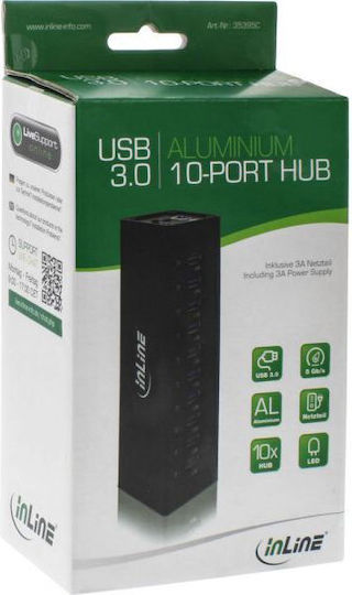 InLine Hub 10 Θυρών USB 3.0 με σύνδεση USB-A