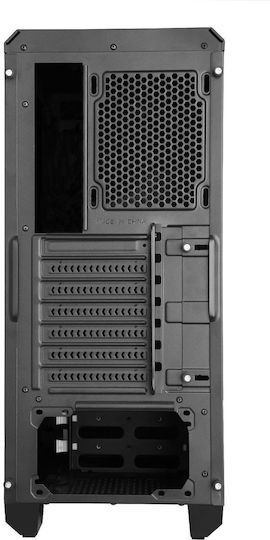 Evolveo T3 Gaming Midi Tower Κουτί Υπολογιστή με Πλαϊνό Παράθυρο Μαύρο