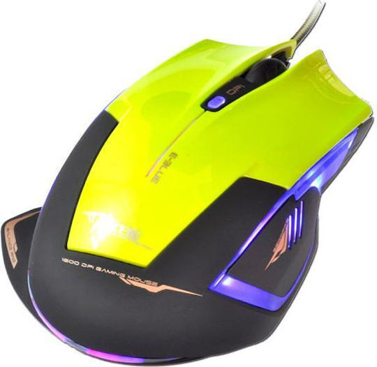 E-Blue Mazer R Gaming Gaming Maus Gelb