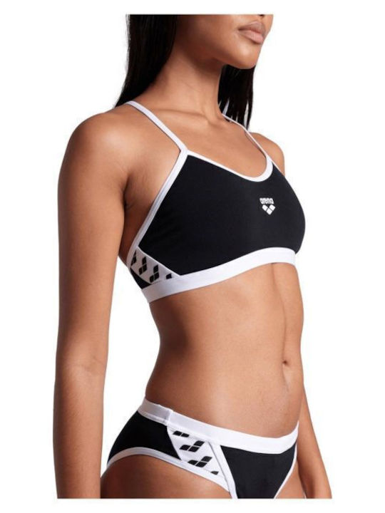 Bikini Set Top & Slip Bottom Black