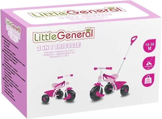 Convertible Tricycle with Parental Handle for 18-36 Months Pink
