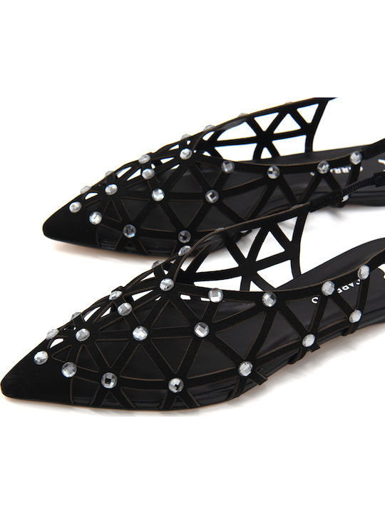 Leather Ballerinas Black