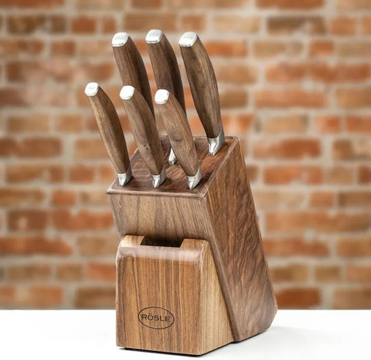 Rosle Passion Messer Set mit Sockel aus Rostfreiem Stahl 7 Stück