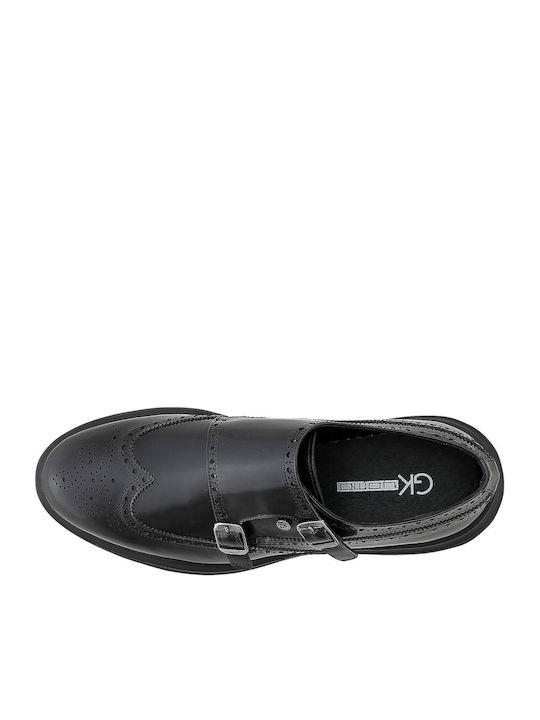 Leder Herren Oxfords Schwarz