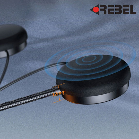 Rebel RBL1 Μονή Ενδοεπικοινωνία για Κράνος Μηχανής με Bluetooth