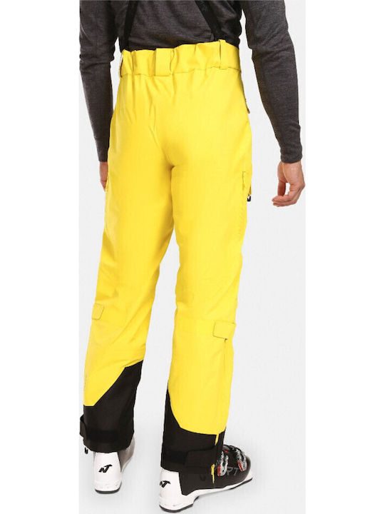 Kilpi UM0401KI-YEL Pantaloni de schi și snowboard pentru bărbați Ski & Snowboard Galben