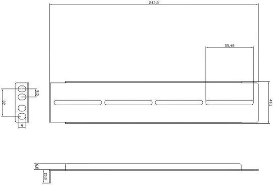Netrack Extendable Rails NP5114 1buc
