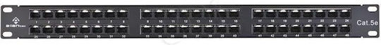 Alantec PK033 Patch Panel for Rack 1U with 48 cat5e Ports Black