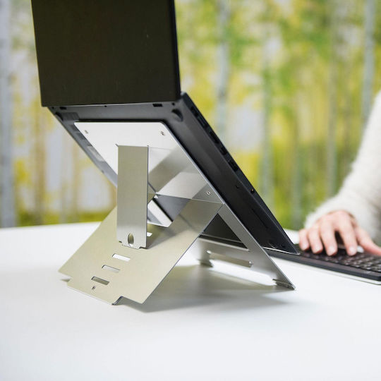 R-Go Tools Riser Flexible Stand for Laptop up to 22" Silver