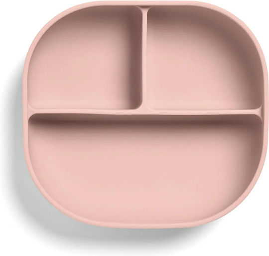 Mamas & Papas Feeding Set made of Silicone with Non-Slip Base Green 5pcs