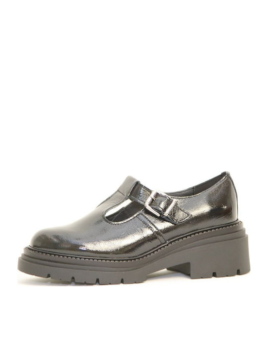 Leather Ballerinas Black