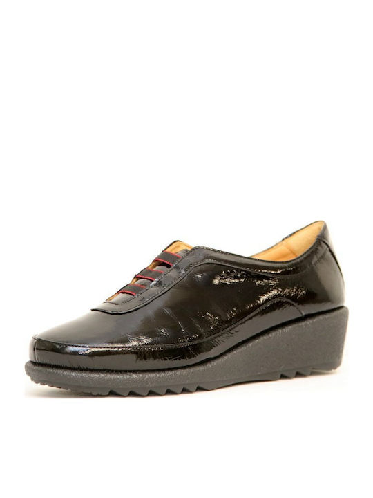 Γυναικεία Oxfords από Λουστρίνι Black/Red