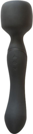 Heating Wand Black Vibrator Massage 22cm Schwarz