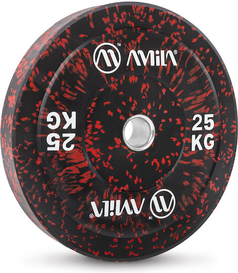 AMILA Set Discuri De Tip Olimpic Cauciucate 1 x 25kg Φ50mm