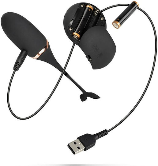 Luxurious Vibrating Egg with Remote Control - Black Mini Δονητής Egg με Απομακρυσμένο Έλεγχο Μαύρος