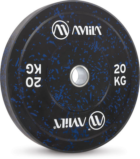 AMILA Splash Set of Plates Olympic Type Rubber 1 x 20kg Φ50mm