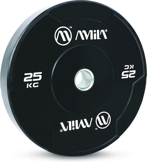 AMILA Set of Plates Olympic Type Rubber 1 x 25kg Φ50mm